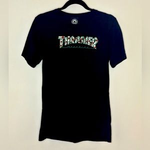 Thrasher crew neck tshirt.  Thorns and Roses.  Size S Small.  Color Black